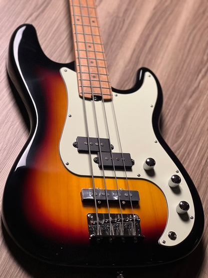 SQOE SPJ600 Roasted Maple Series in 3-Tone Sunburst