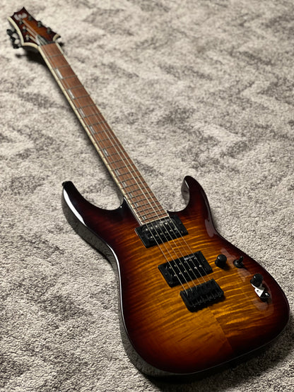 ESP LTD H-200FM In Dark Brown Sunburst