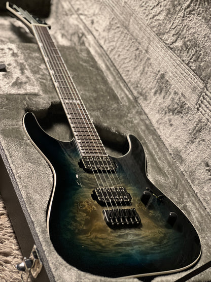 ESP E-II M-II NT HS BM Mercury In Blue Burst