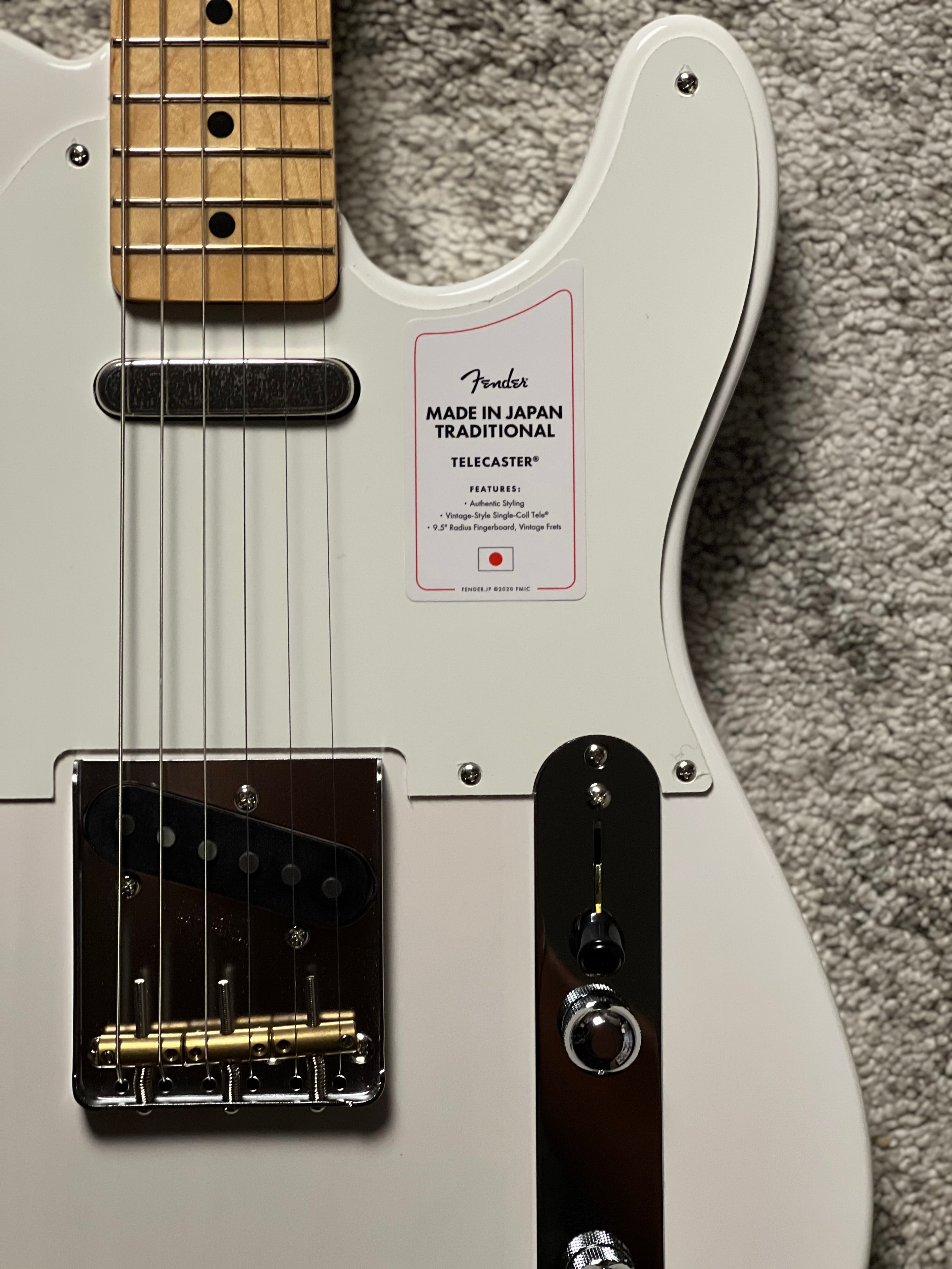 Fender Japan Traditional II 50s Telecaster with Maple FB in White