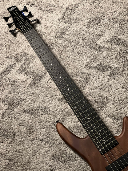 Ibanez GSR206B-WNF 6-String Bass Guitar in Walnut Flat