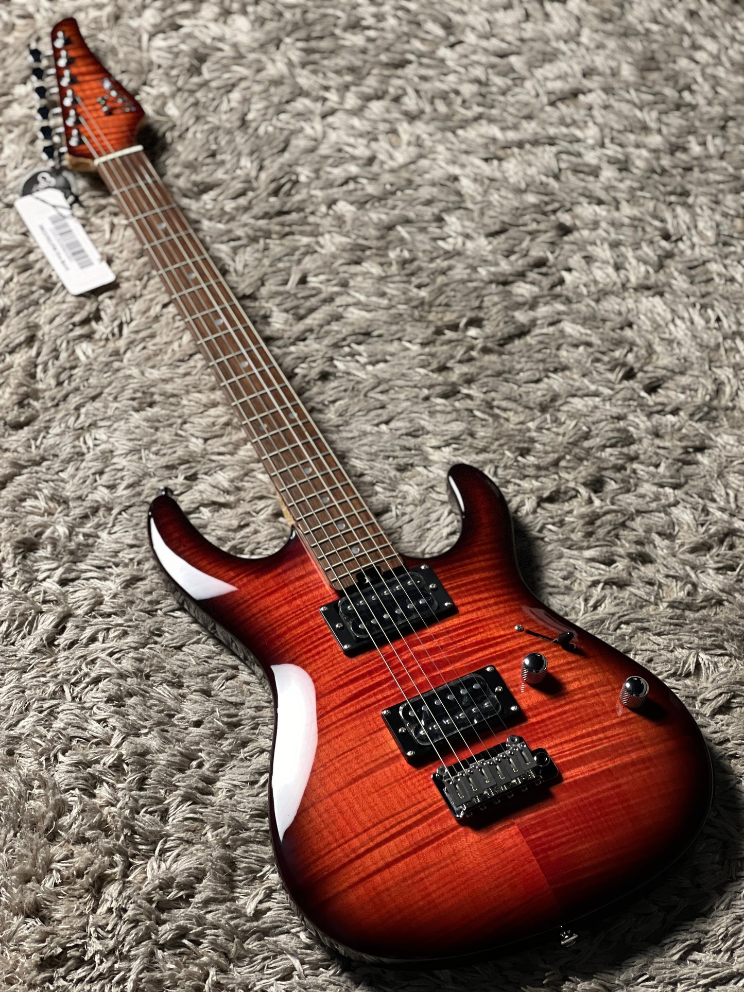 Soloking SM-22 HH FM Shredmaster with Rosewood FB in Fire Burst