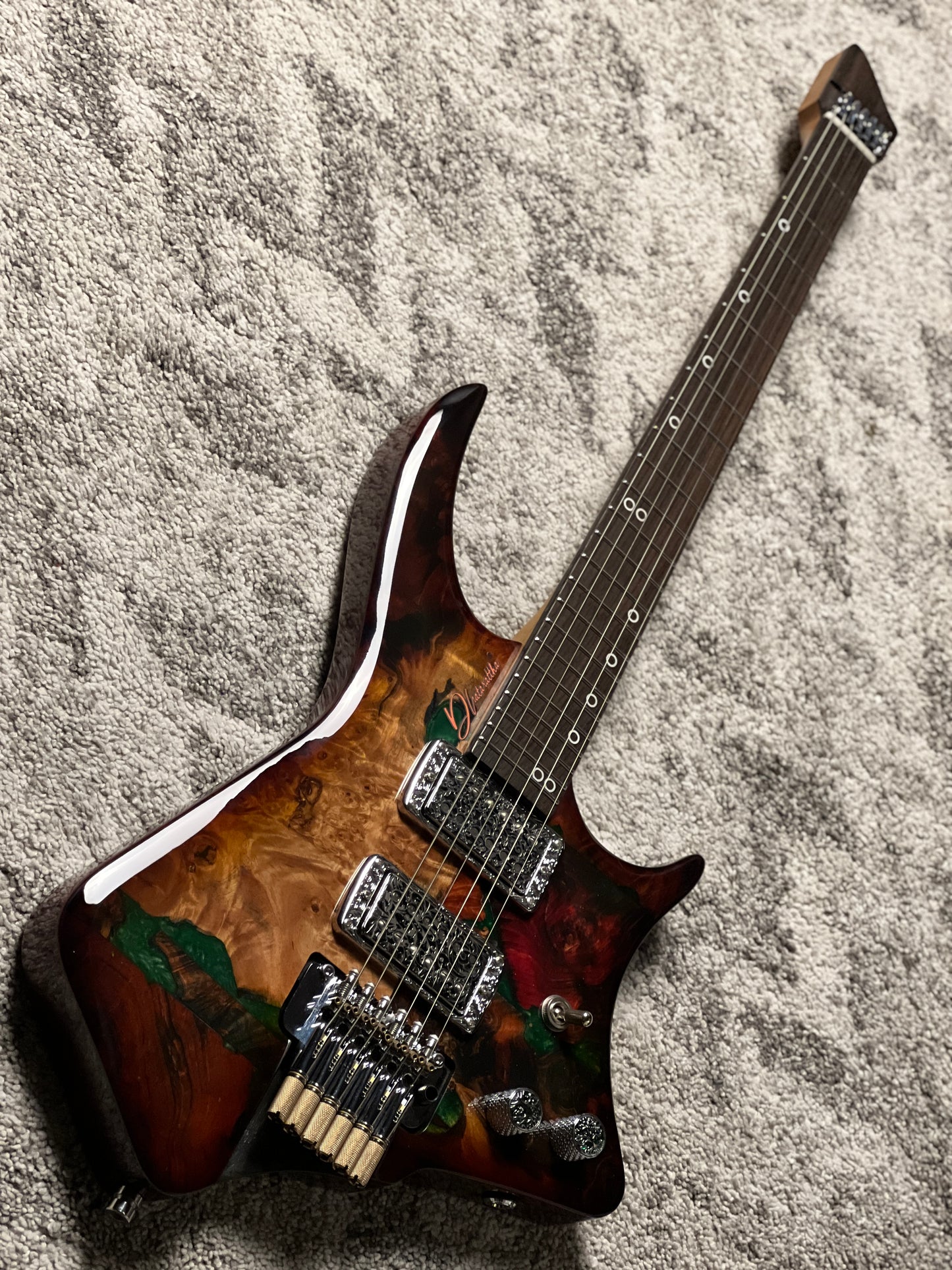 Dhatarattha Custom DHL in Solar Flare Burl Top with RW FB Nafiri Special Run