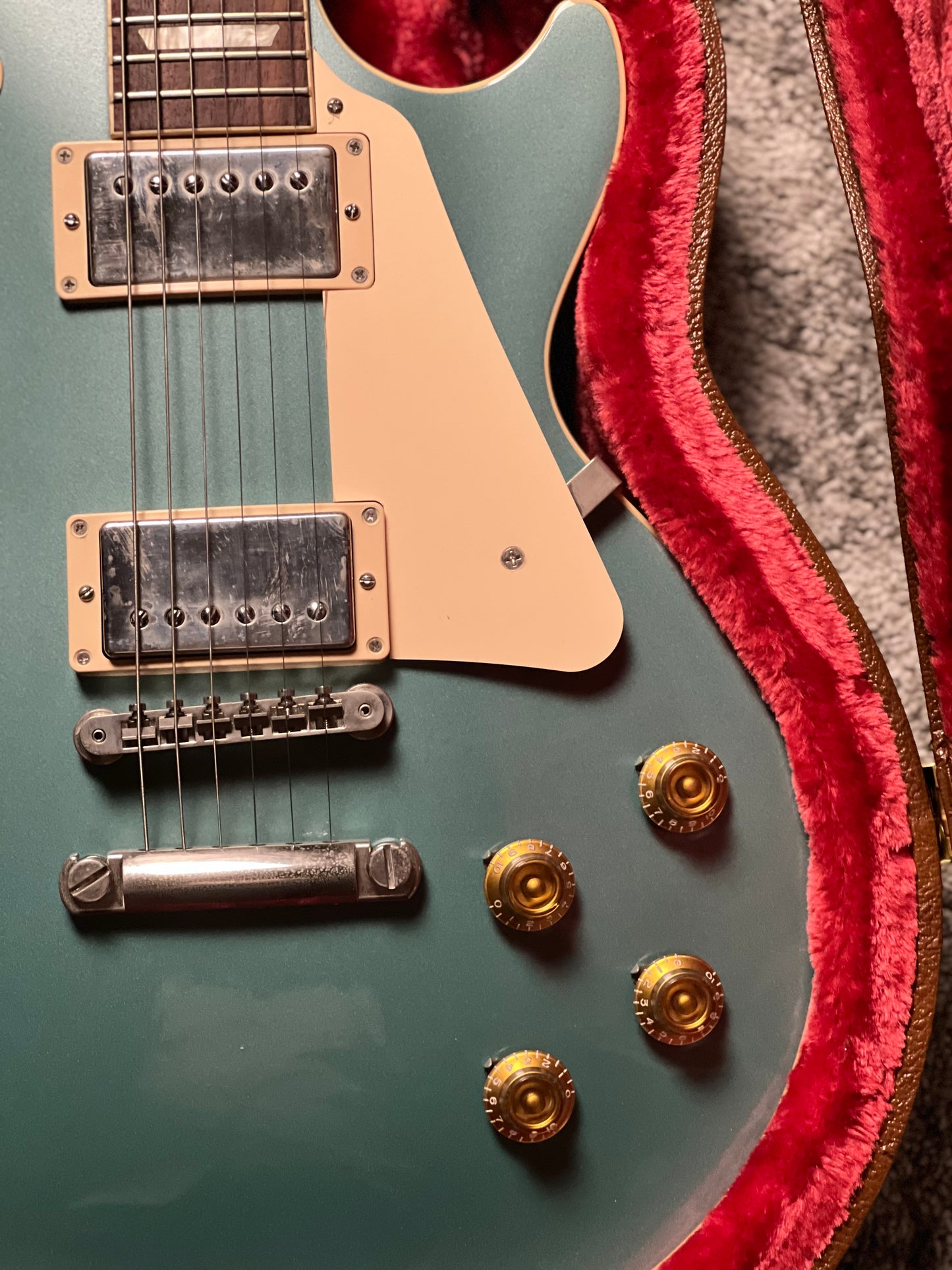 Gibson LP Standard 50s Plain Top in Inverness Green with Case 229830035