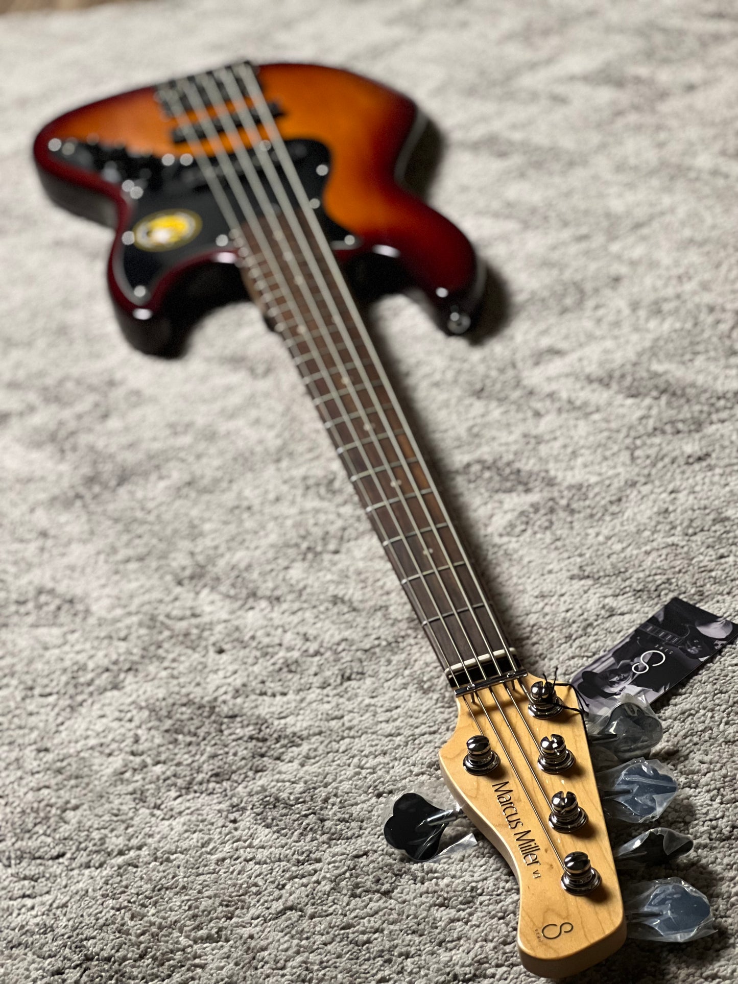 Sire Marcus Miller V3P Passive 5-String Bass Guitar in Tobacco Satin