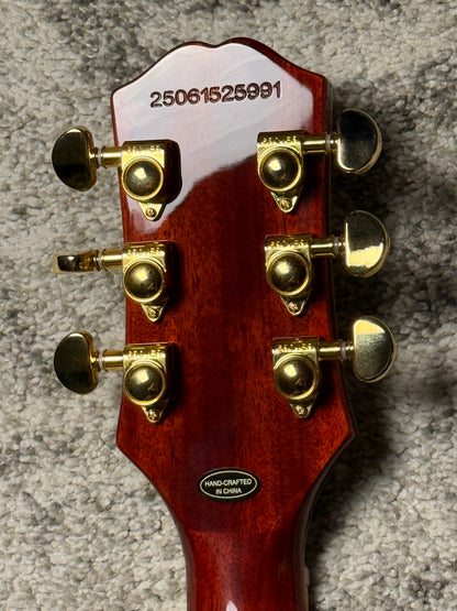 Epiphone Les Paul Custom Quilt in Iced Tea Burst