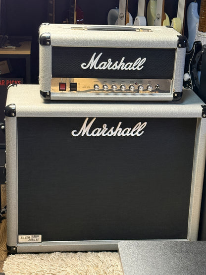 Marshall 2525H Mini Silver Jubilee and 2536 2x12 Stack - Silver (USED)