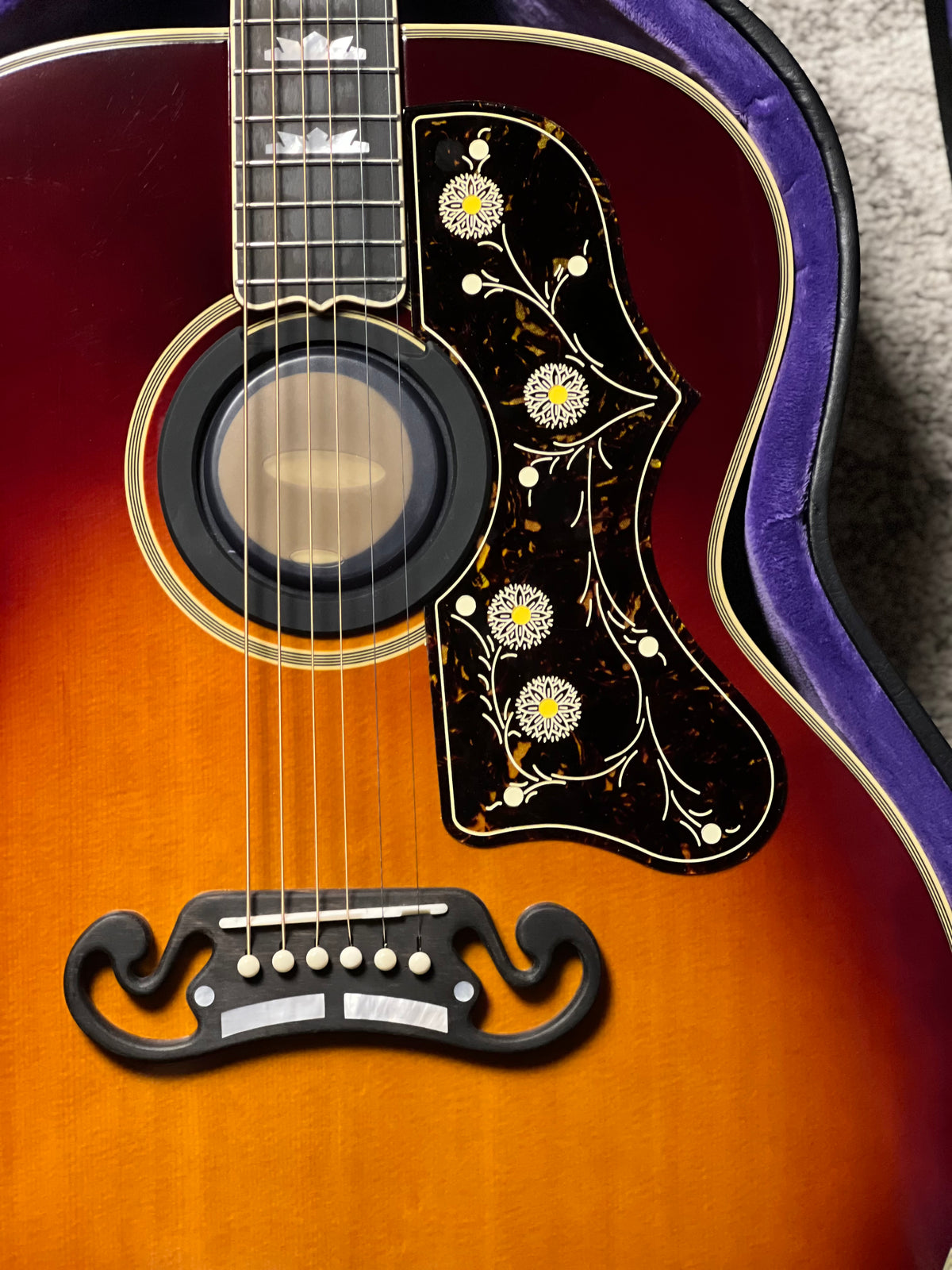 Epiphone Pre-war SJ-200 Rosewood Reissue Acoustic-electric Guitar in Vintage Sunburst