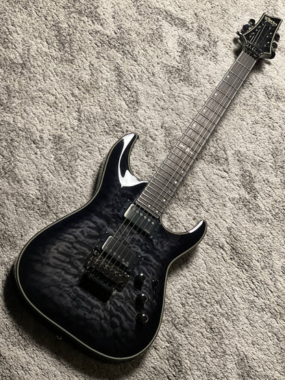 Schecter Hellraiser Hybrid C-1 FR TBB with Floyd Rose in Trans Black W23070014