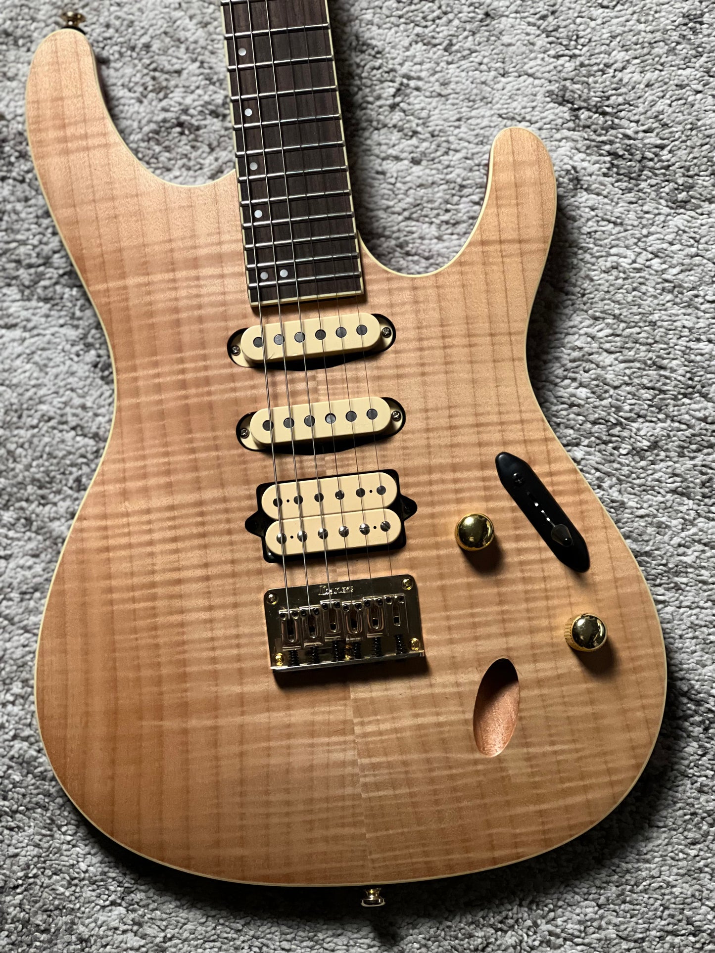 Ibanez SEW761FM-NTF Electric Guitar in Natural Flat I260310943 (USED)