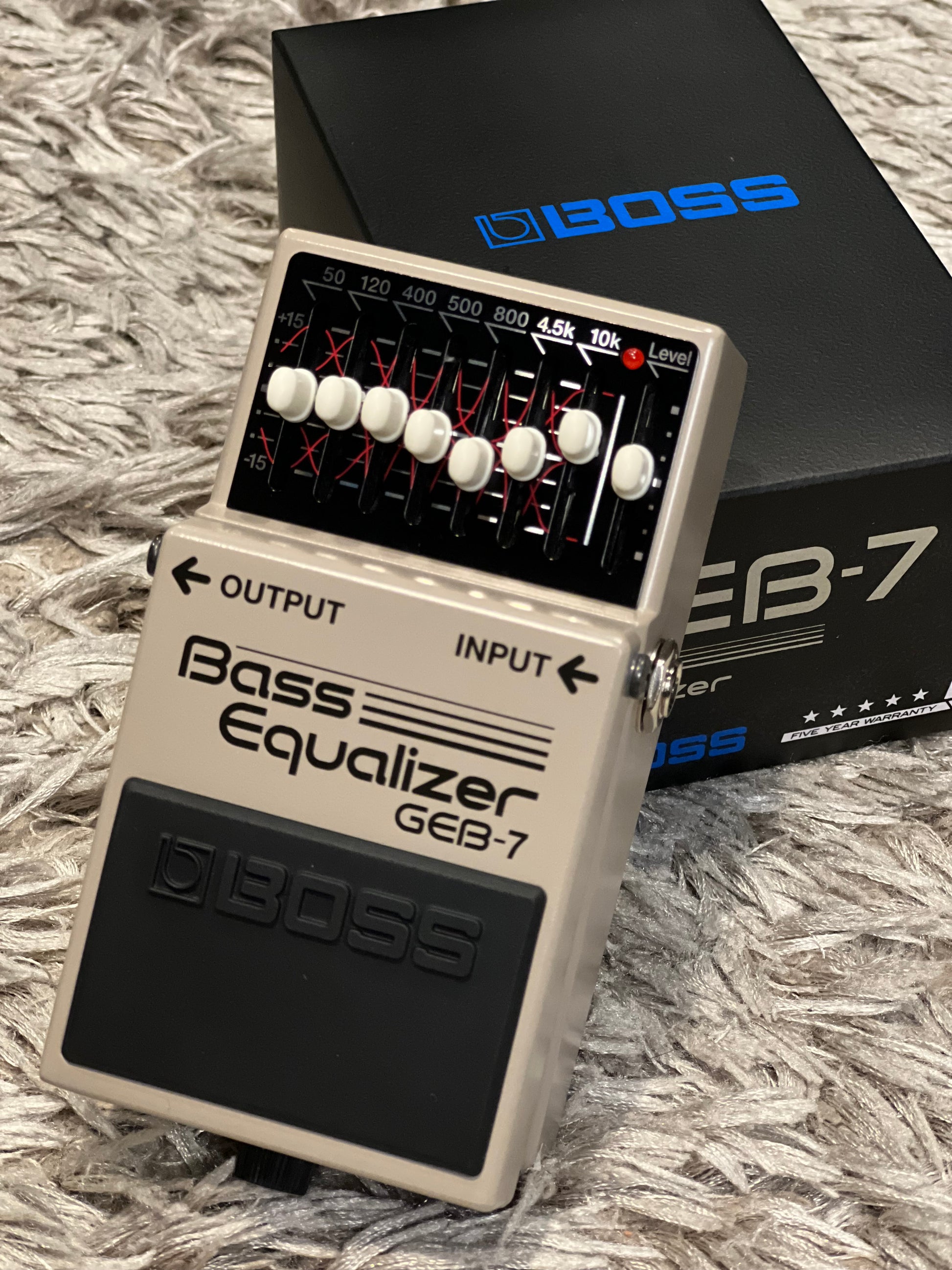 Boss GEB-7 7-band Bass EQ Pedal –