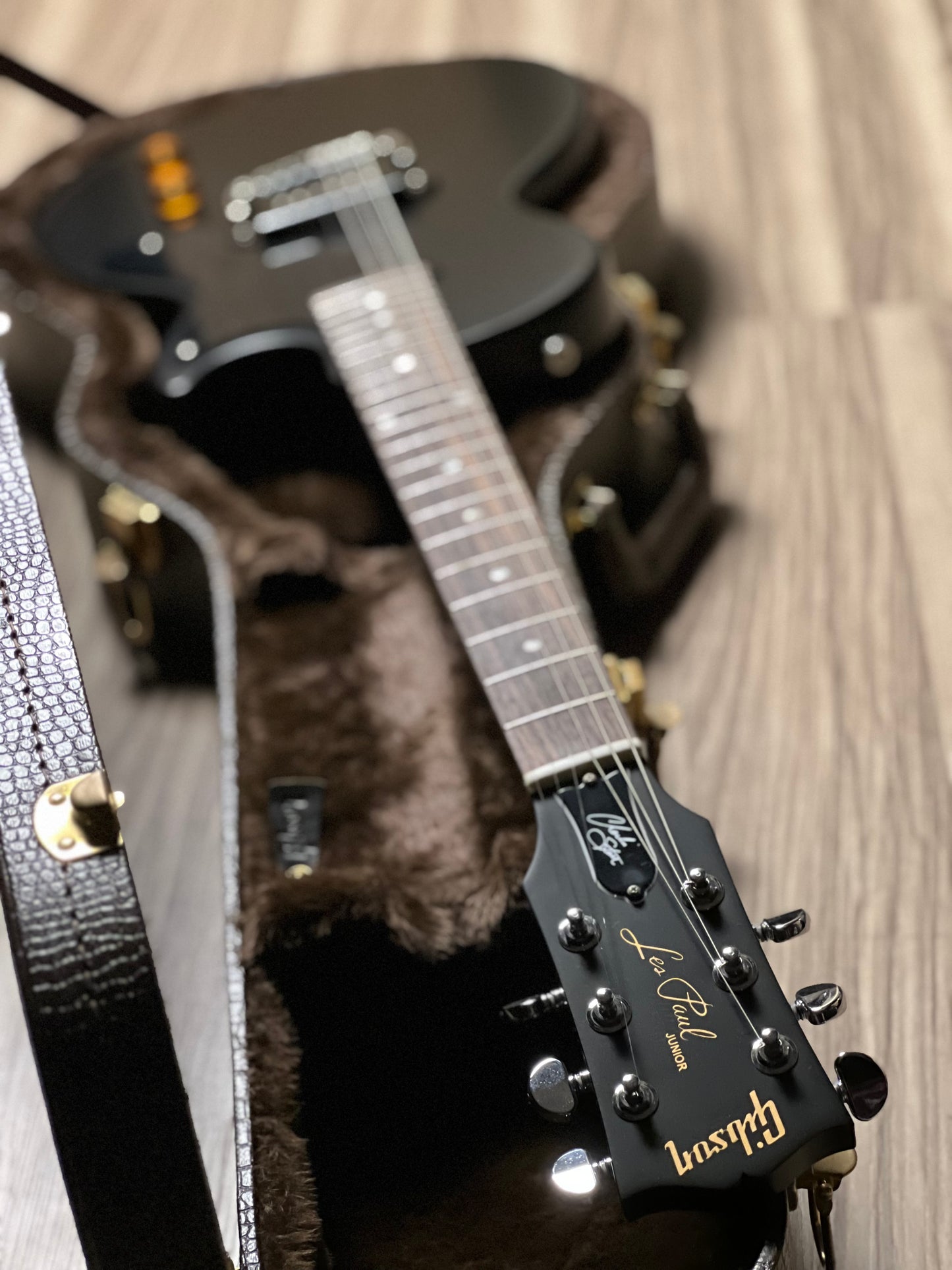 Gibson Les Paul Junior Charlie Starr Ebony Satin w/Case 224040192