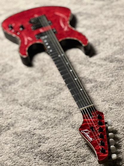 Dhatarattha Custom DST HH Quilt in Transparent Red with Rosewood FB