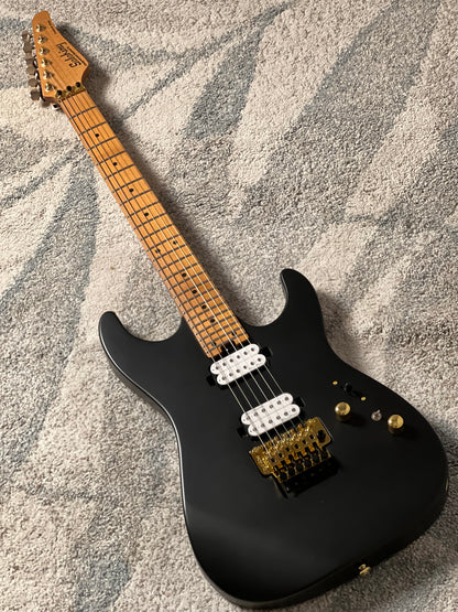 Soloking MS-1 Custom 24 HH FR Flat Top in Satin Black Limited Edition