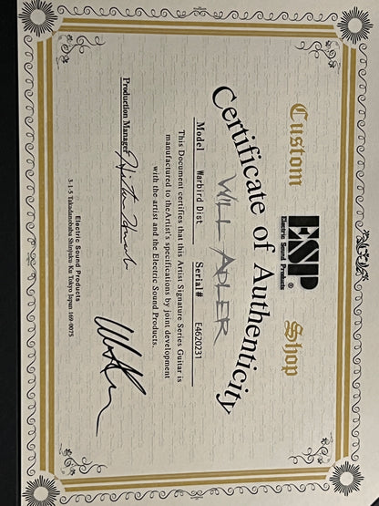 ESP Will Alder Signature Warbird Custom Shop in Distressed E4620231