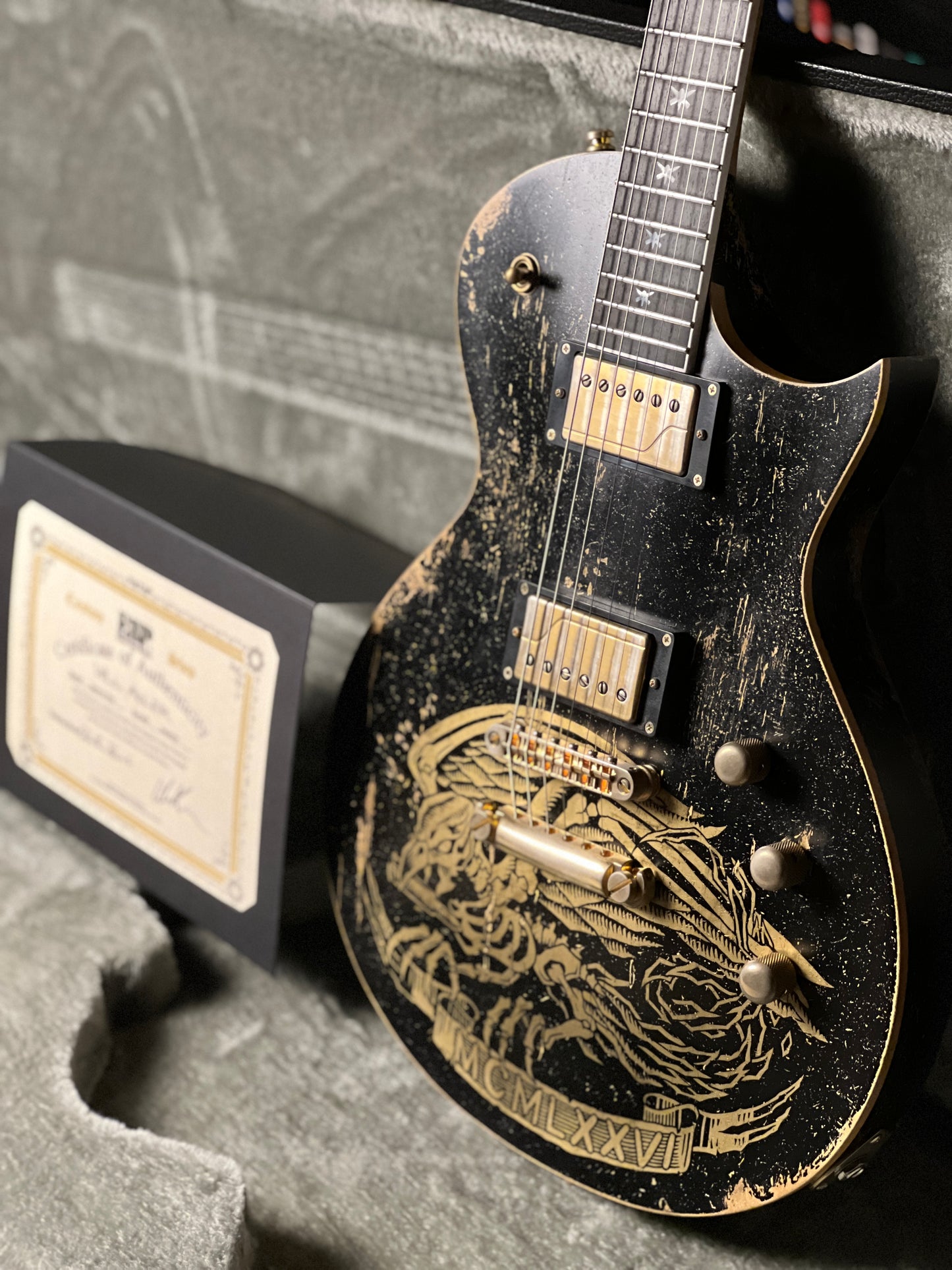 ESP Will Alder Signature Warbird Custom Shop in Distressed E4620231