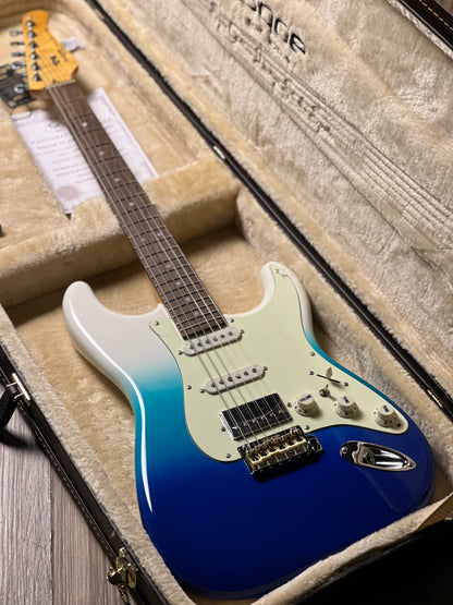 SQOE SEST1001 HSS Custom Shop Series in Belair Blue Limited Edition with Hardshell Case