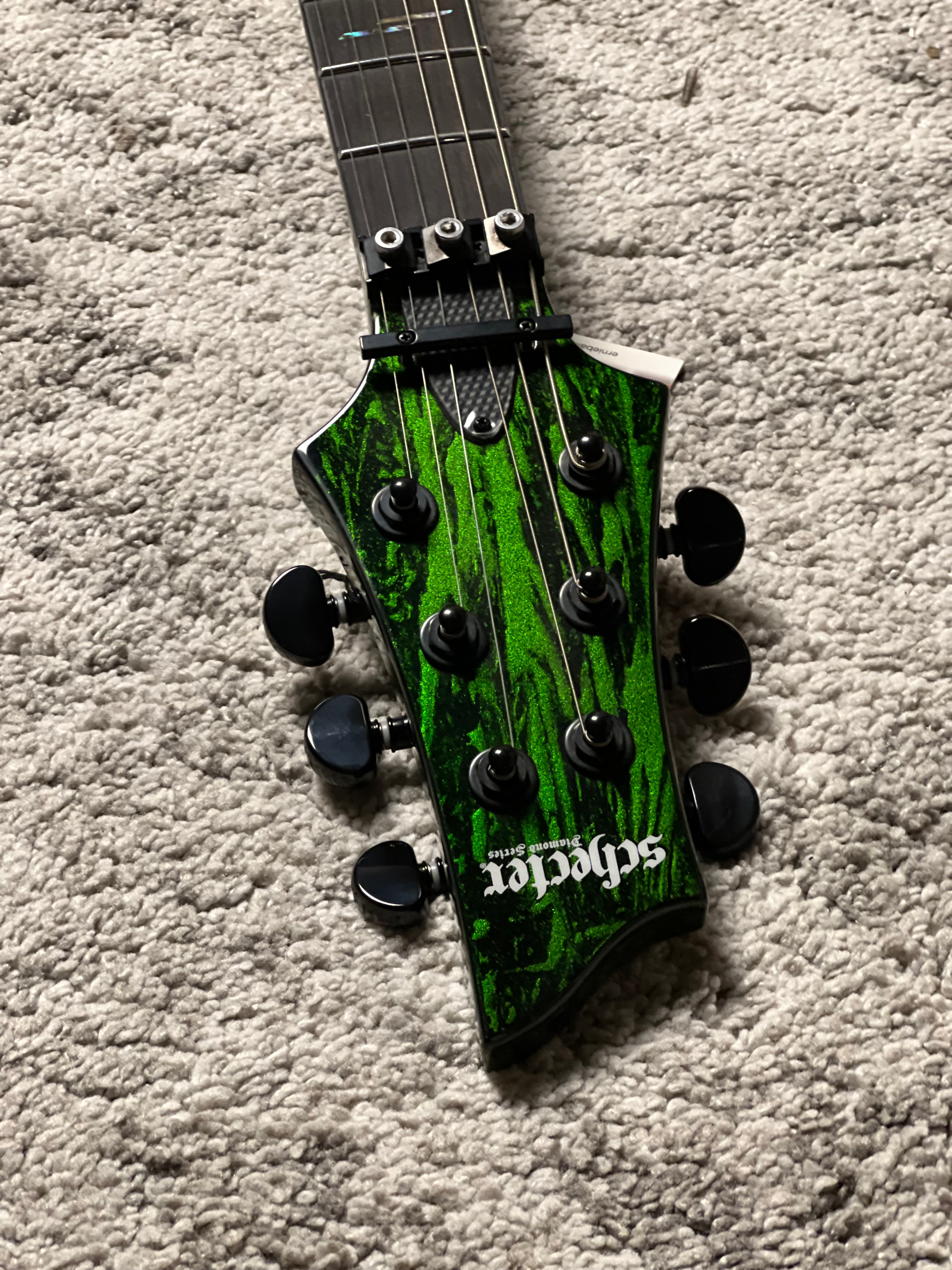 Schecter C-1 FR-S Silver Mountain in Toxic Venom W21080108