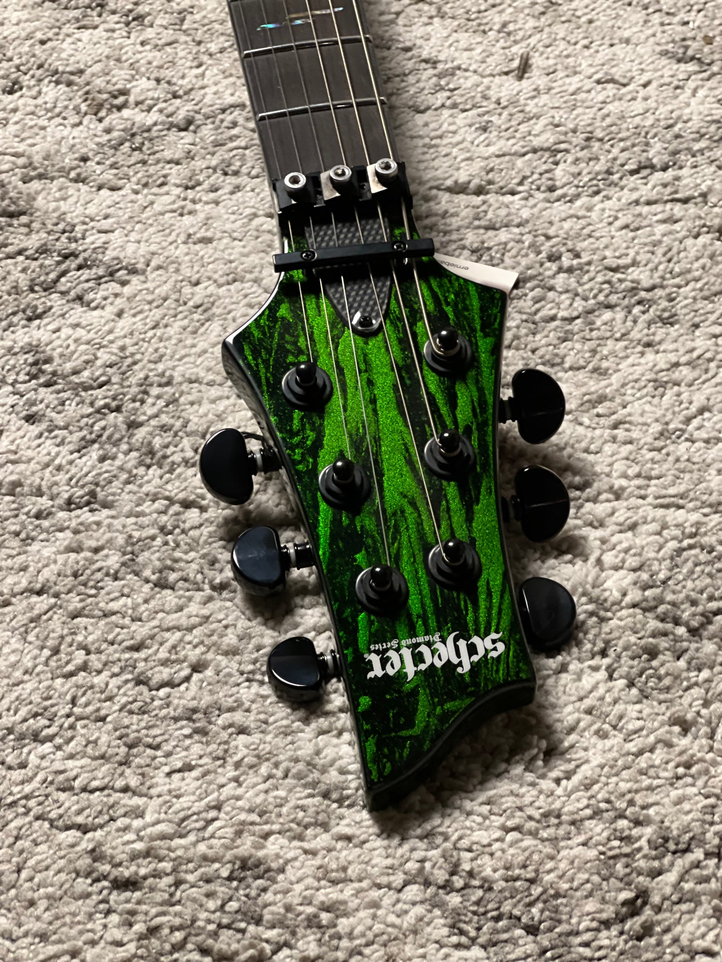 Schecter C-1 FR-S Silver Mountain in Toxic Venom W21080108