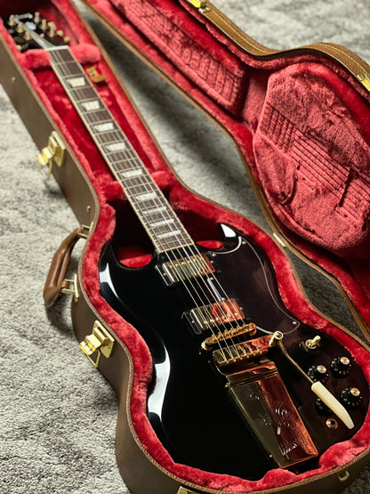 Gibson SG Standard '61 Maestro Vibrola T-Type in Ebony w/Case 232950039