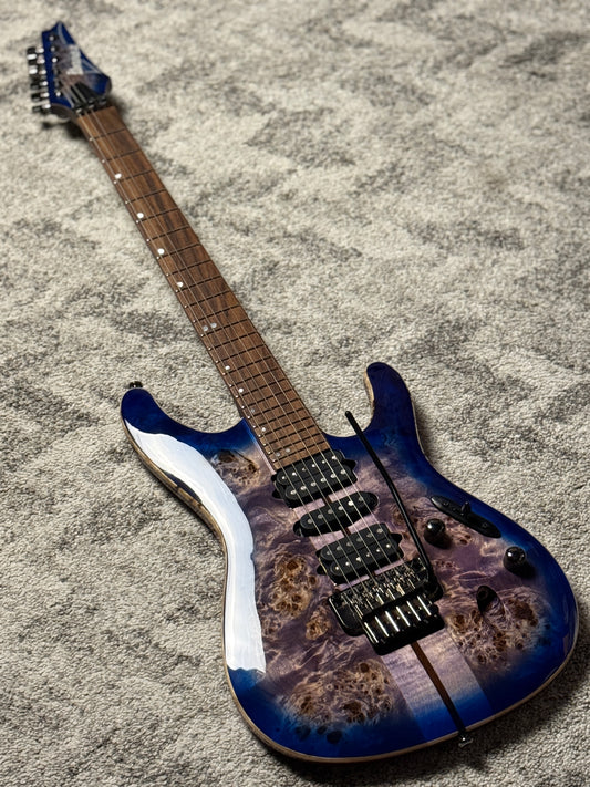 Ibanez Premium S1070PBZ in Cerulean Blue Burst 250812468 (USED)