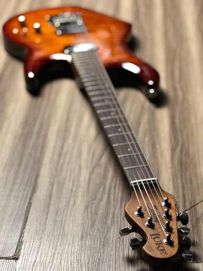 Sterling By Music Man LK100 Steve Lukather Signature in Hazel Burst w/Bag