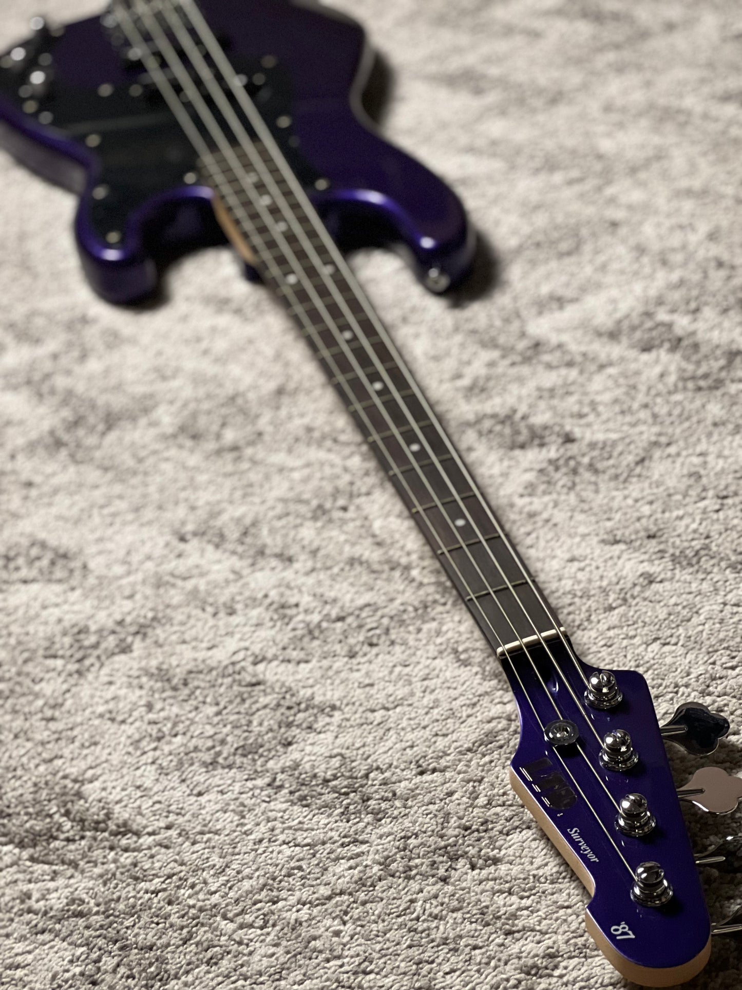 ESP LTD Surveyor 87 Bass Guitar in Dark Metallic Purple W23060091