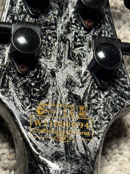 Schecter C-1 FR-S Silver Mountain - Black and Silver W21080094 (USED)