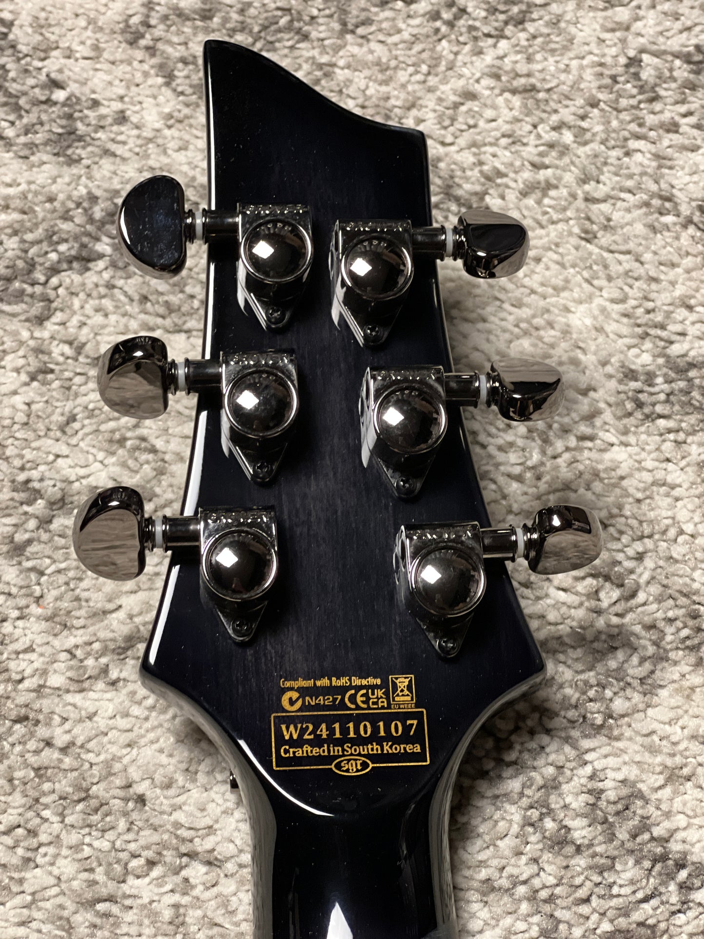 Schecter Hellraiser Hybrid C-1 FR S TBB in Trans Black Burst W24110107