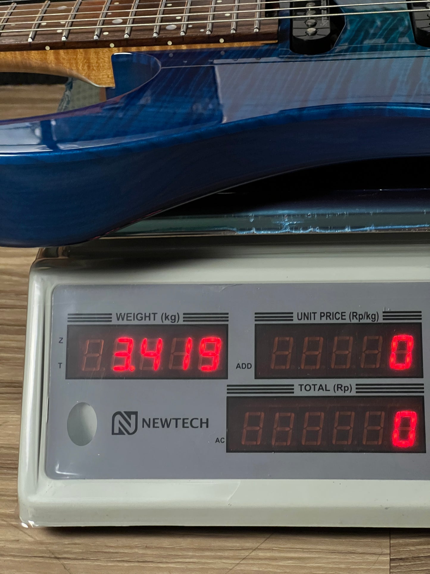 Shijie JF-PEGASUS 22 HSS Custom Shop in Transparent Blue Burst 2416