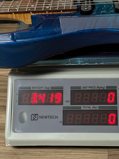 Shijie JF-PEGASUS 22 HSS Custom Shop in Transparent Blue Burst 2416