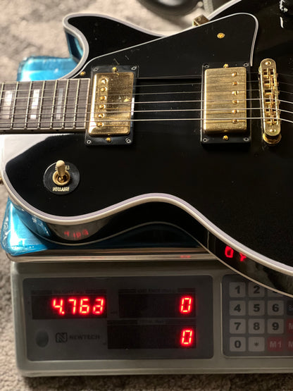 Gibson Les Paul Custom Ebony Fingerboard Gloss Ebony w/ Case CS 403758