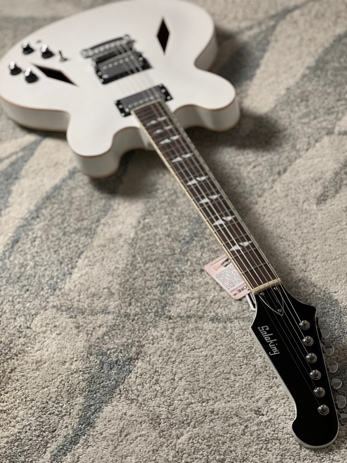 Soloking SDG-335 Dave Grohl Style Tribute in Alpine White