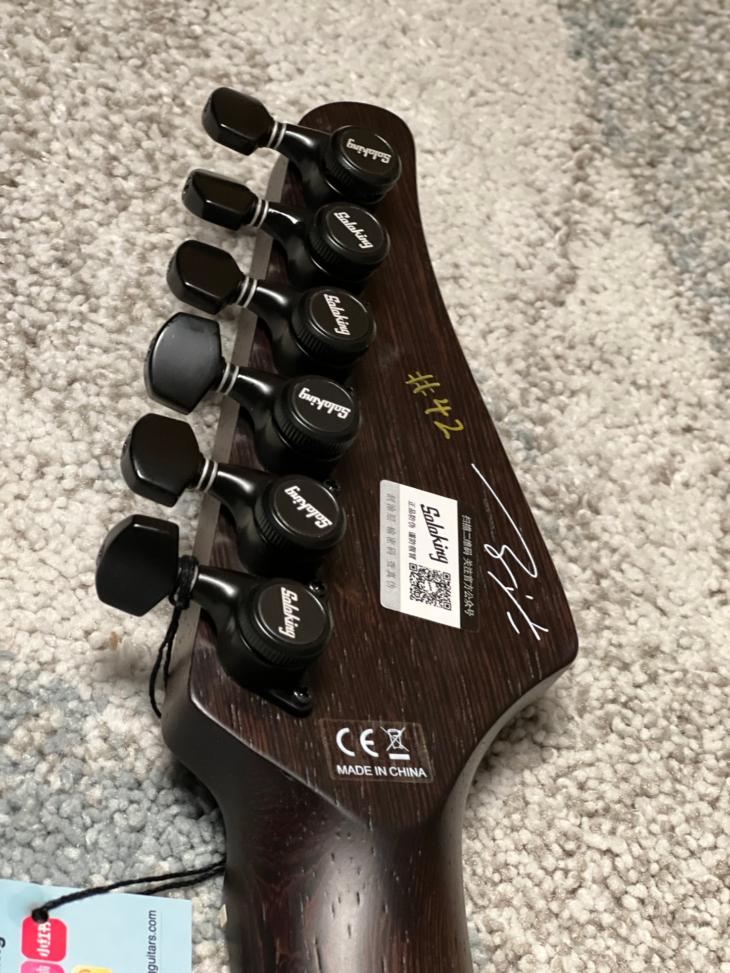 Soloking MJM-1 Custom Baritone HH with Fishman Fluence and Wenge Neck Nafiri Special Run