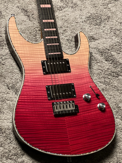 Dhatarattha Custom DST HH Flame in Magenta Surf with Rosewood FB