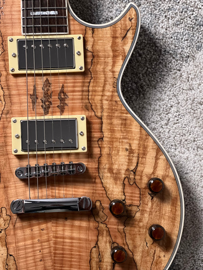 Dhatarattha Custom DLP with Exotic Spalted Flame Top in Natural Relic
