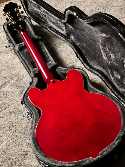 Epiphone Masterbilt Gem Archer Sheraton Electric Guitar in Cherry Red 26011512332