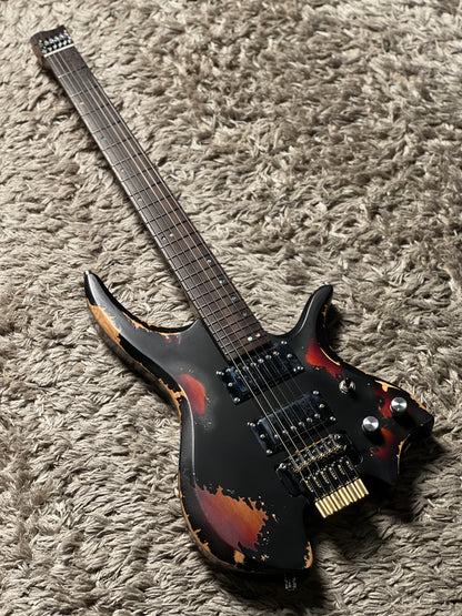 Dhatarattha Custom DHL in Black Over Sunburst with RW FB and Nitrocellulose Lacquer Relic