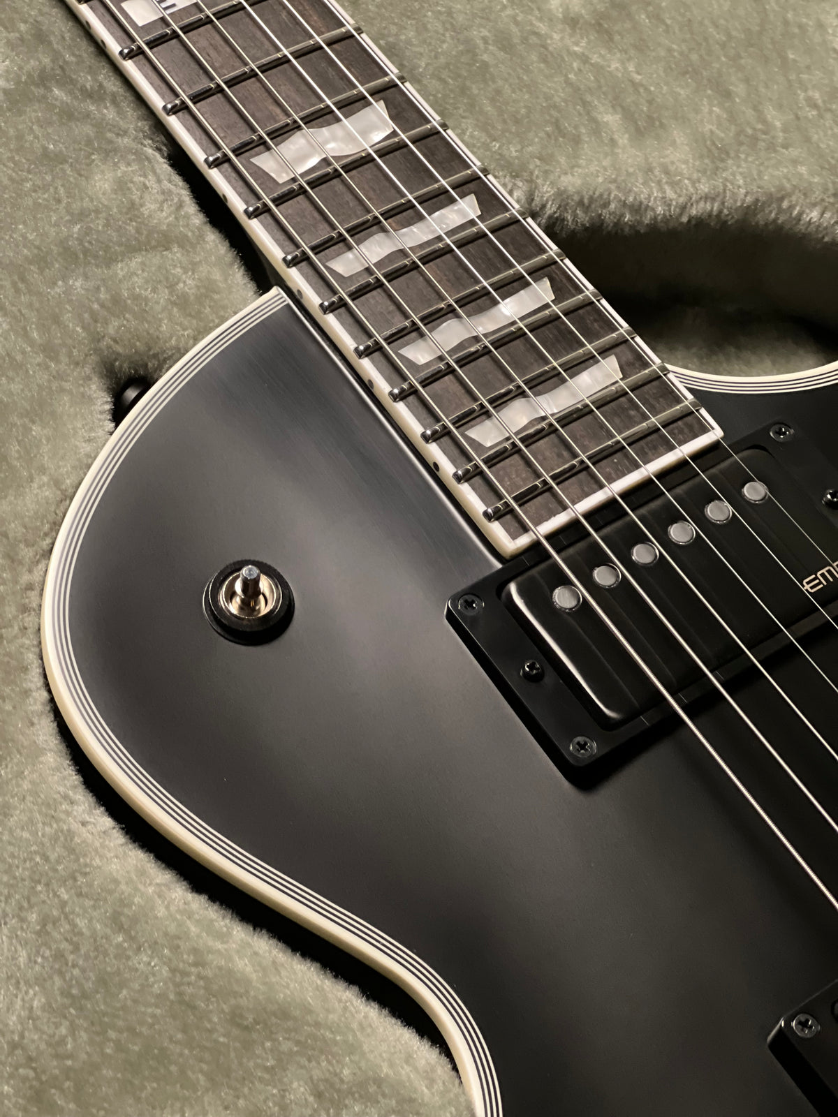 ESP E-II ECLIPSE-EMG in Black Satin ES6094253