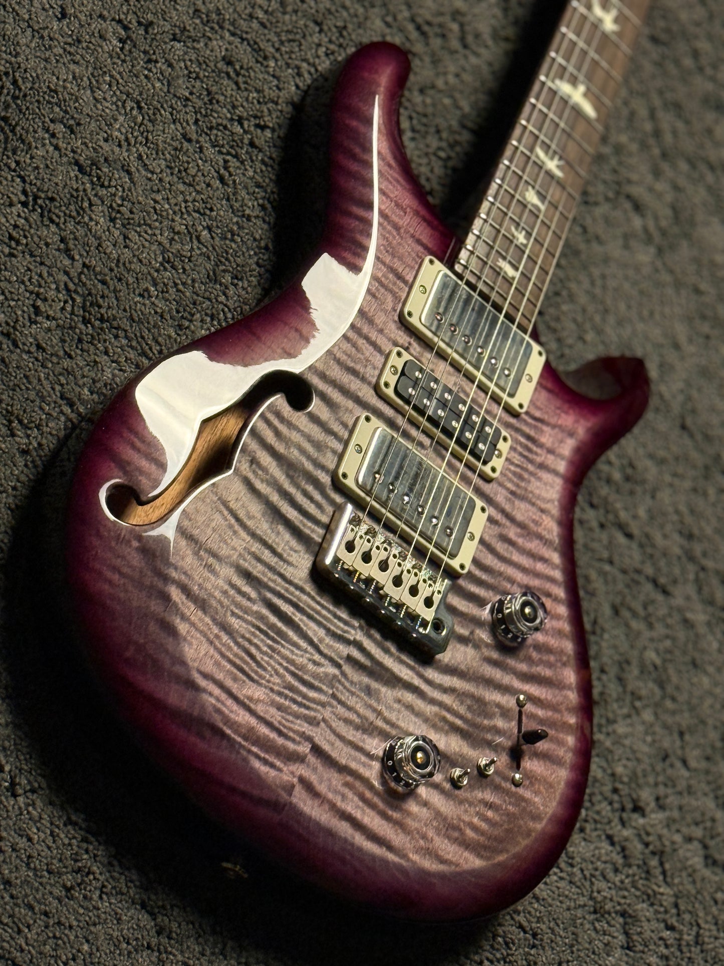 PRS S2 Special Semi-Hollow in Faded Gray Black Purple Burst S2081435