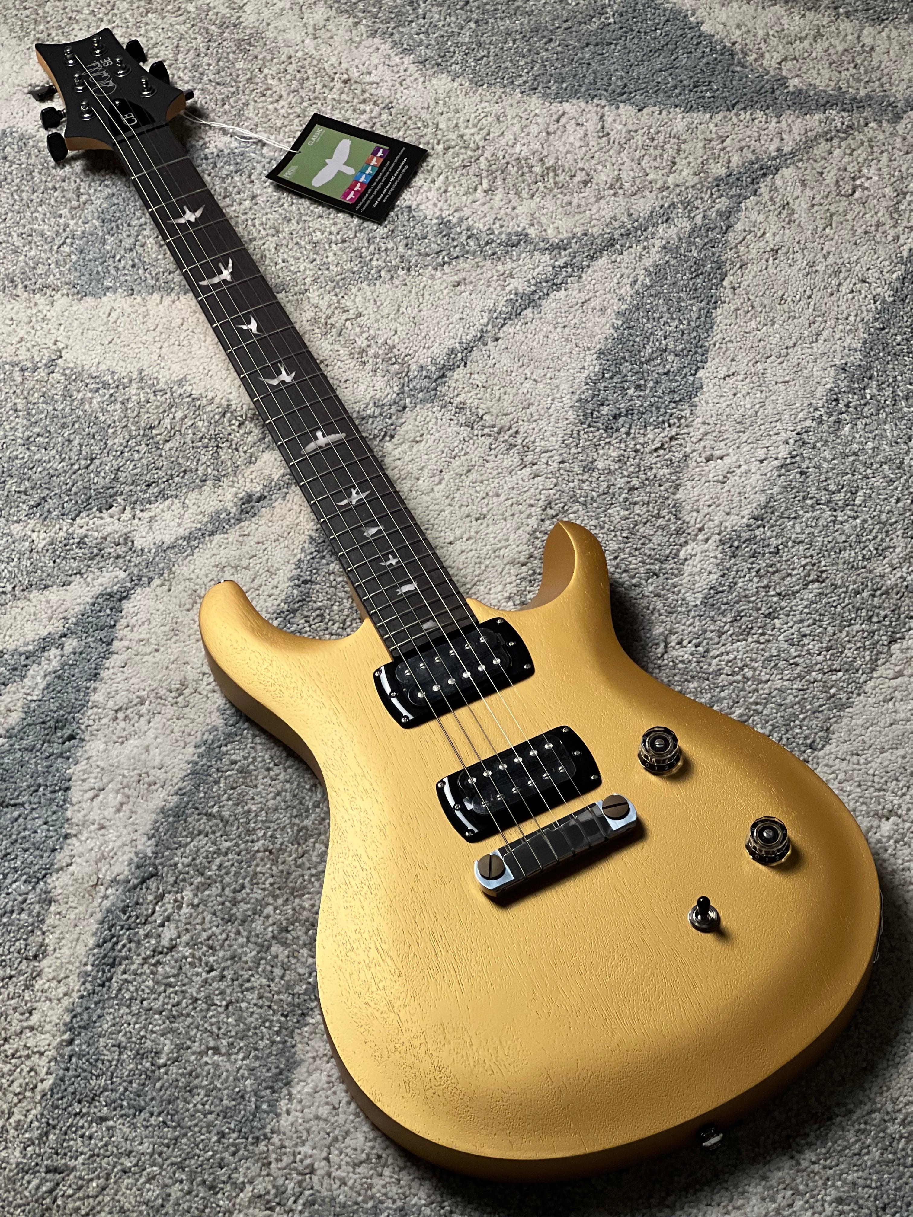 PRS SE CE 24 Standard Satin Stoptail in Satin Metallic Gold