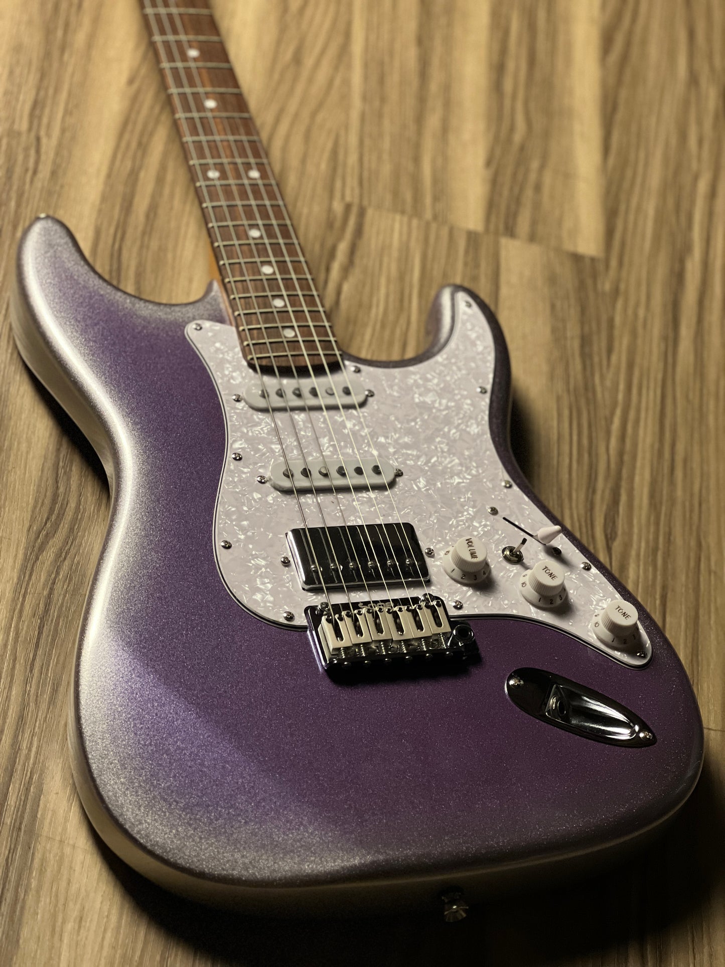 SQOE SEST700 HSS Roasted Maple Series in Lavender Silverburst Limited Edition