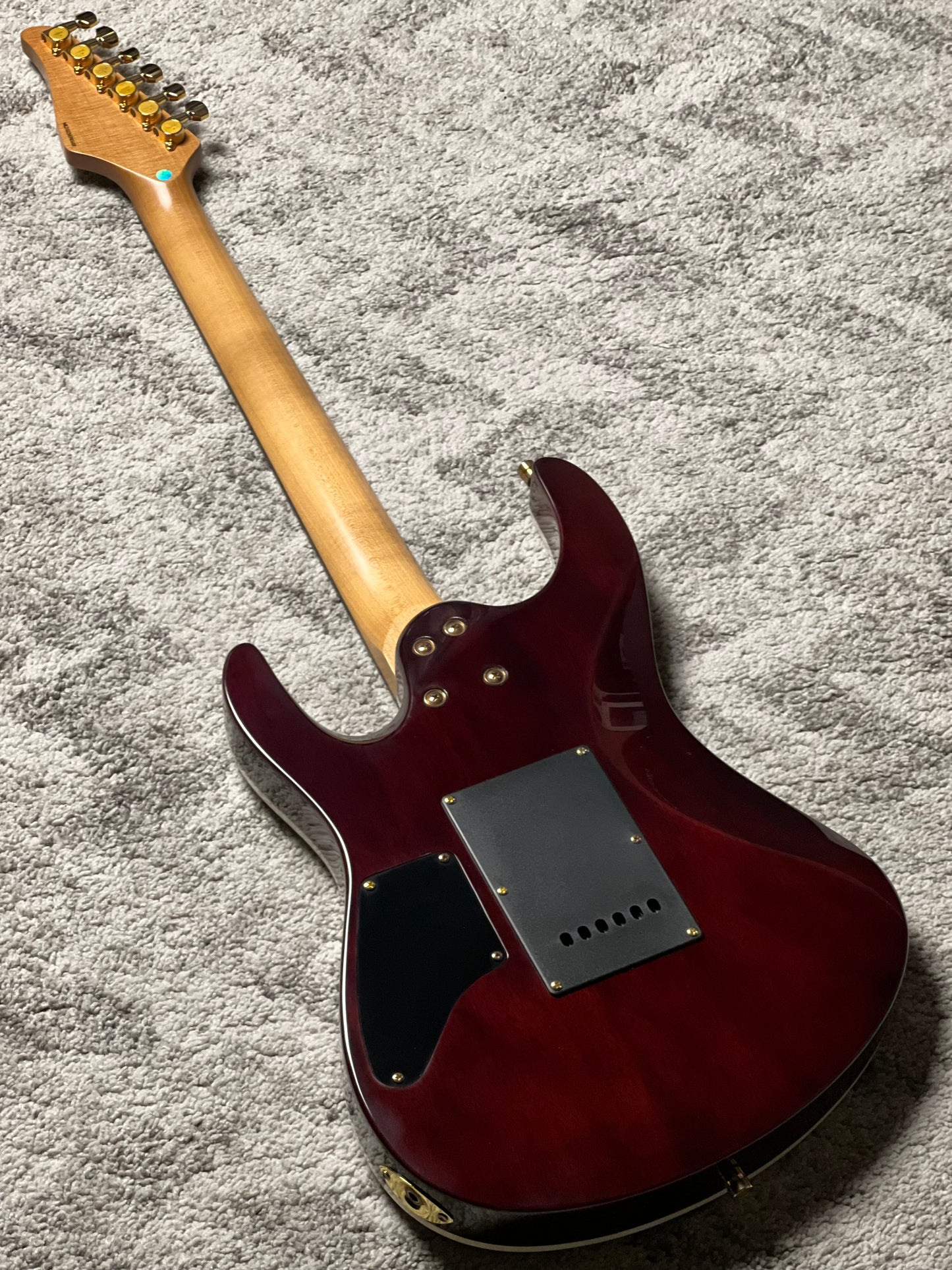 Dhatarattha Custom DST HH Flame in Ocean Fire Double Wipeout with Rosewood FB