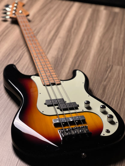 SQOE SPJ600 Roasted Maple Series in 3-Tone Sunburst