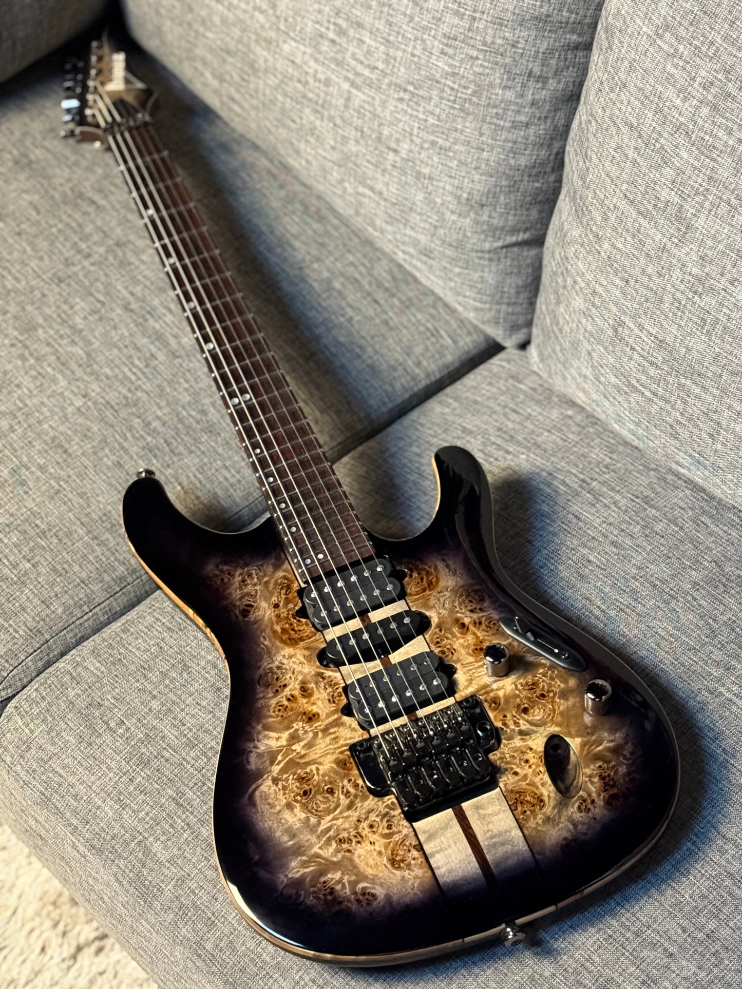 Ibanez Premium S1070PBZ in Charcoal Black Burst 250812461 (USED)