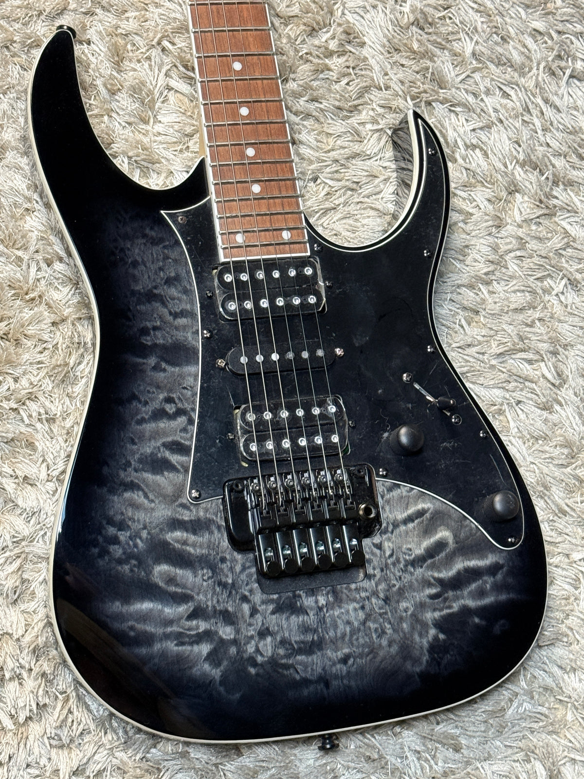 Ibanez RG450QMB-TGB in Transparent Gray Burst I261000621 (USED)