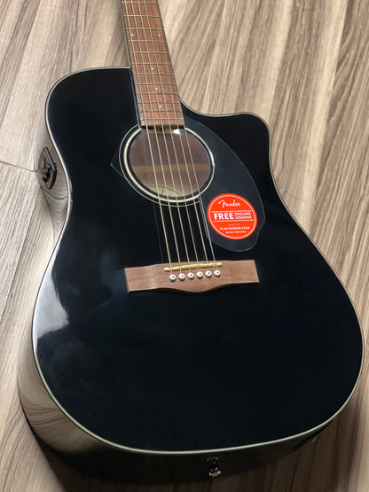 Fender CD60S Solid Top Dreadnought Acoustic Guitar in Black
