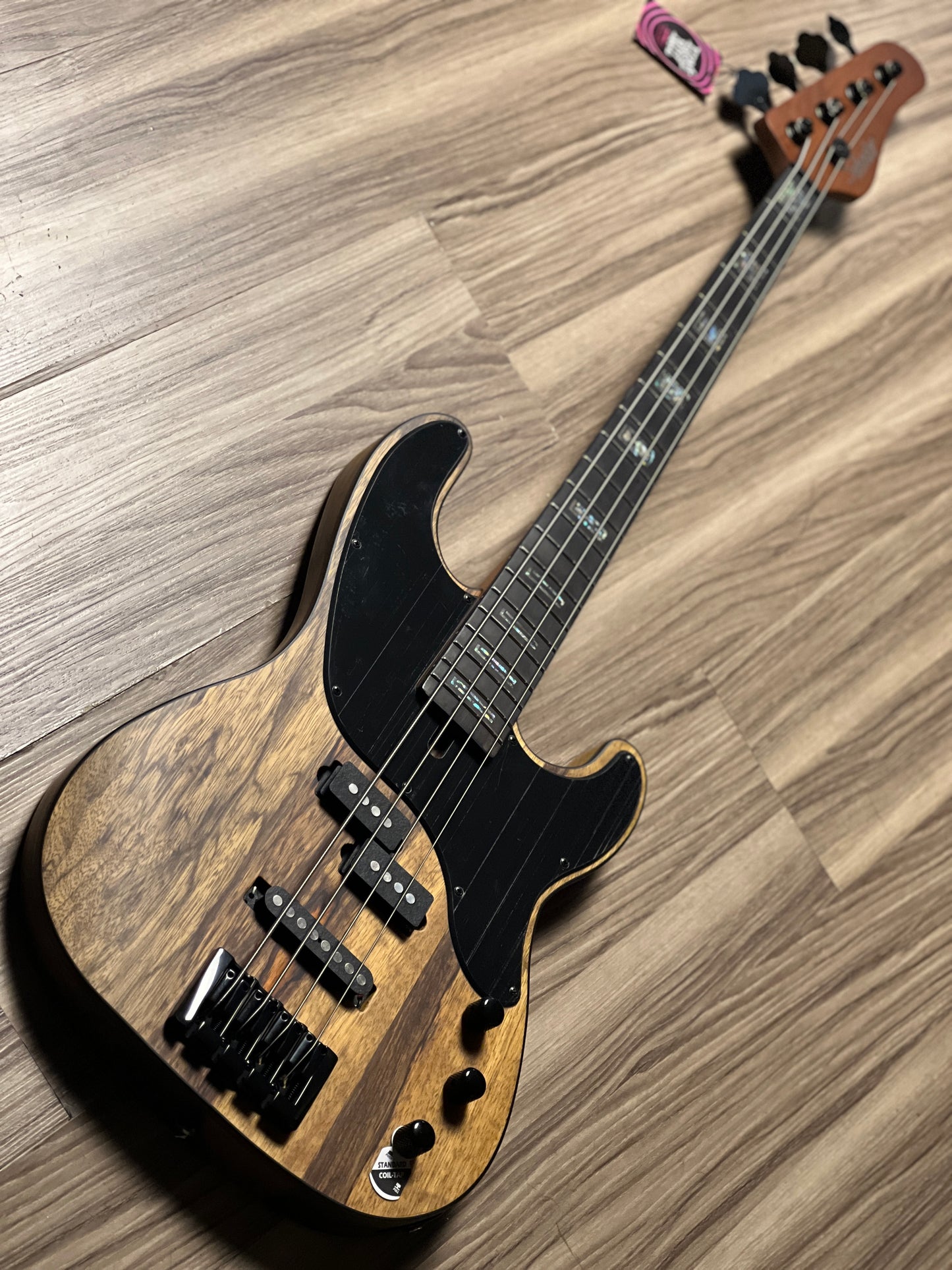 Schecter Model-T 4 Exotic in Black Limba W23091204