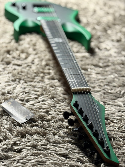 SQOE SEIB7S 7 String in Satin Neon Green