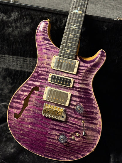 PRS Special 22 Semi-Hollow Wood Library 10-Top Korina Run in Faded Purple Jeans 210324544